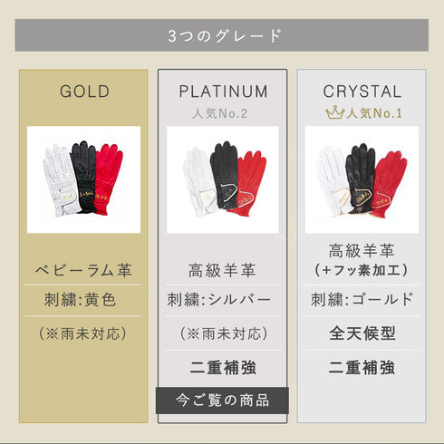 ゴルフ用オーダーグローブ(プラチナギフト)+ゴルフ手袋用ハンガーセット.|s18